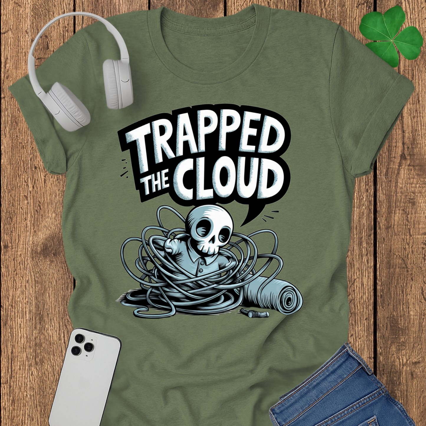 Trapped in the cloud T-shirt