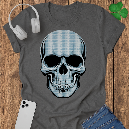 Binary skull T-shirt