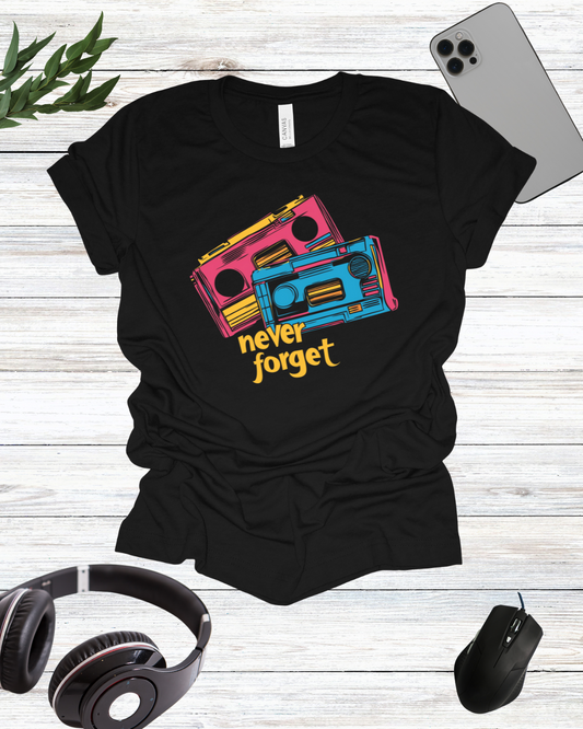 a t - shirt with a picture of a truck and headphones