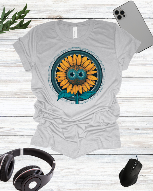 Sci-Fi sunflower T-shirt