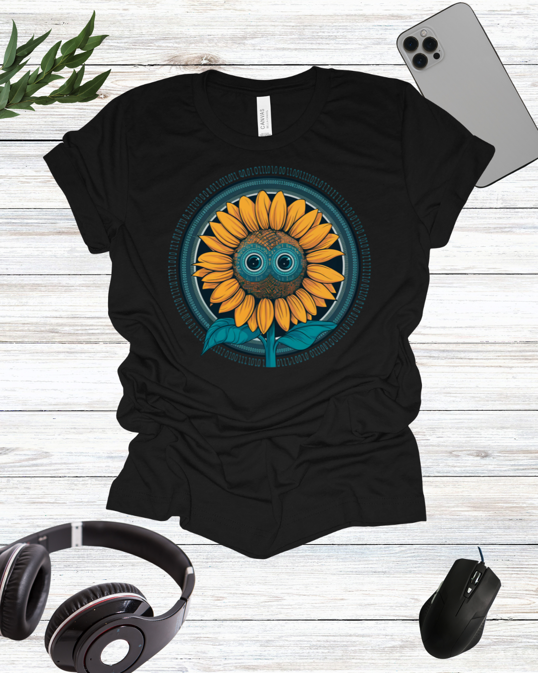 Sci-Fi sunflower T-shirt