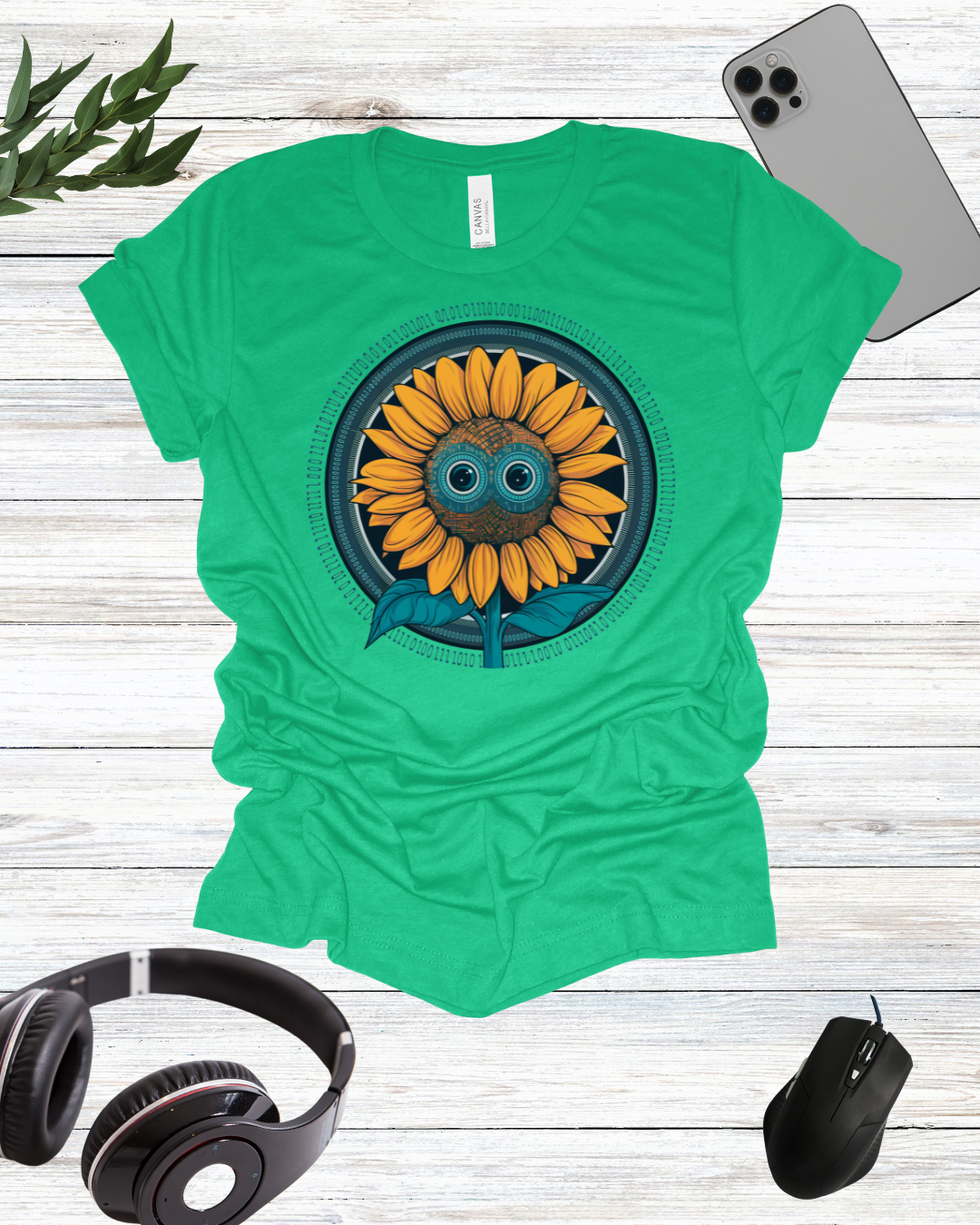 Sci-Fi sunflower T-shirt