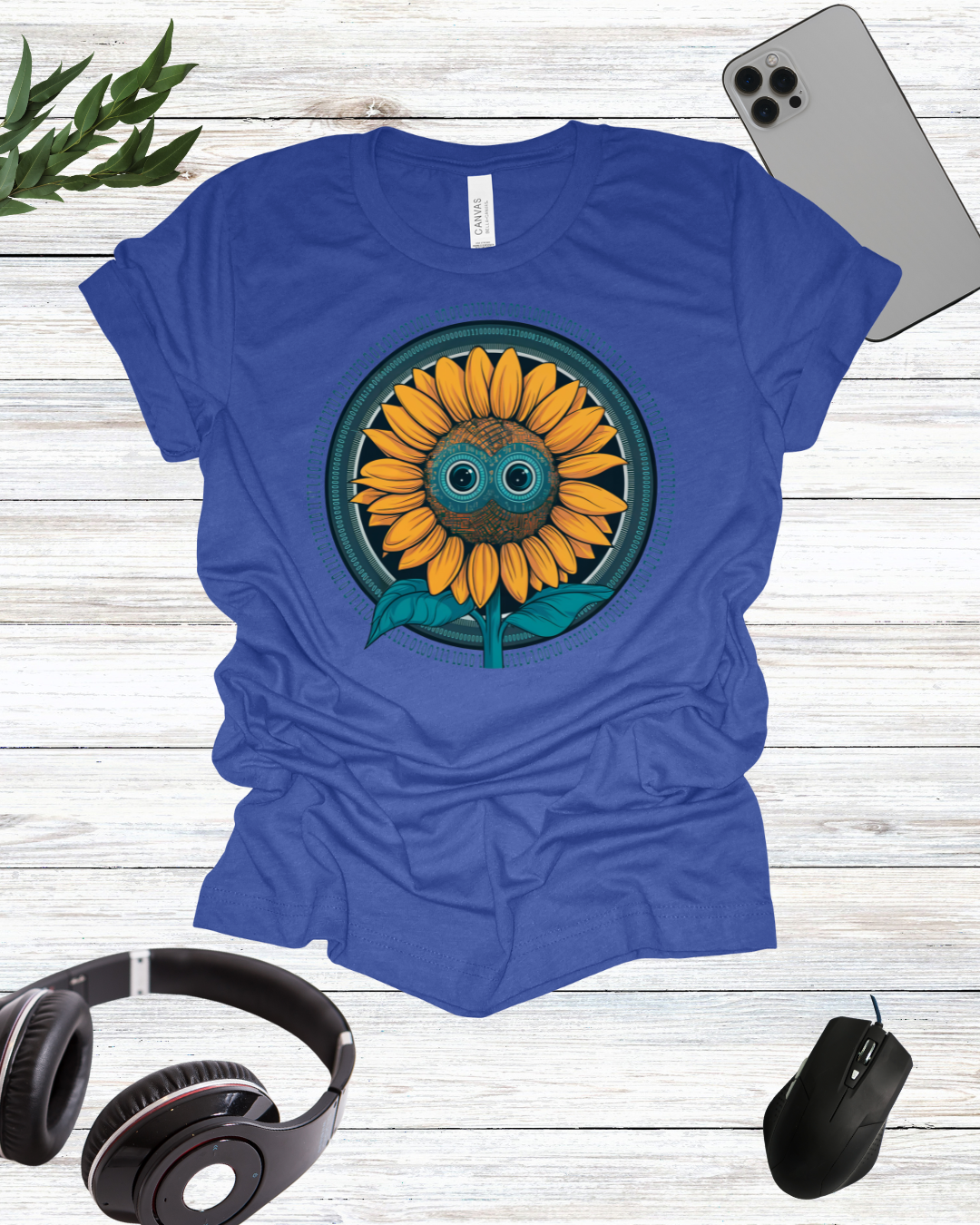 Sci-Fi sunflower T-shirt