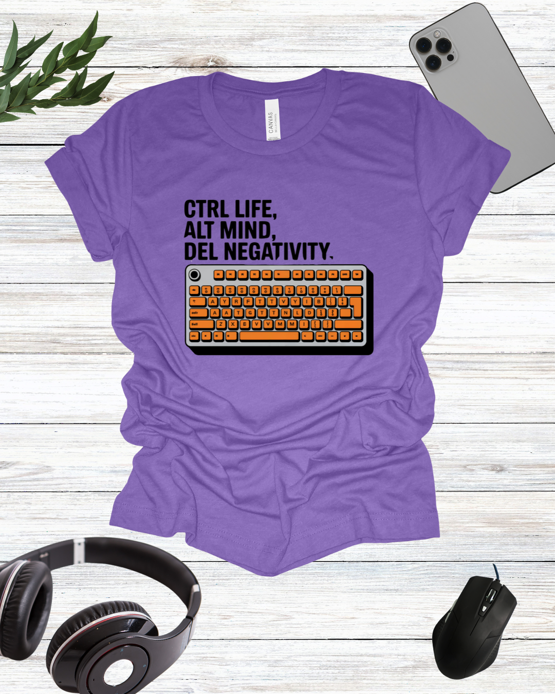 Ctrl life Alt mind Del negativity T-shirt