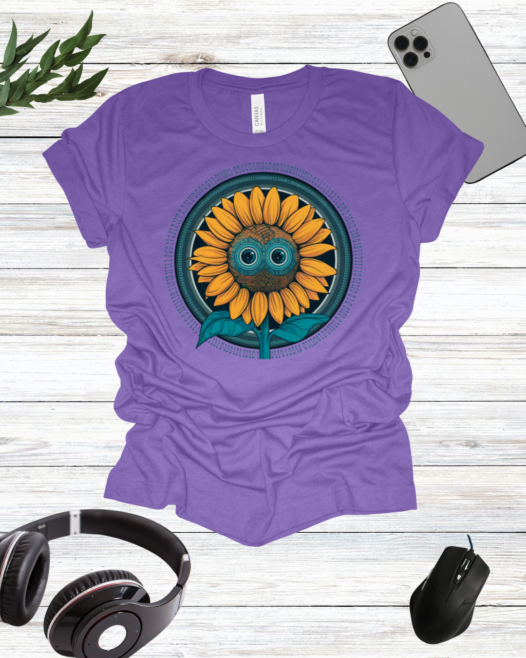 Sci-Fi sunflower T-shirt