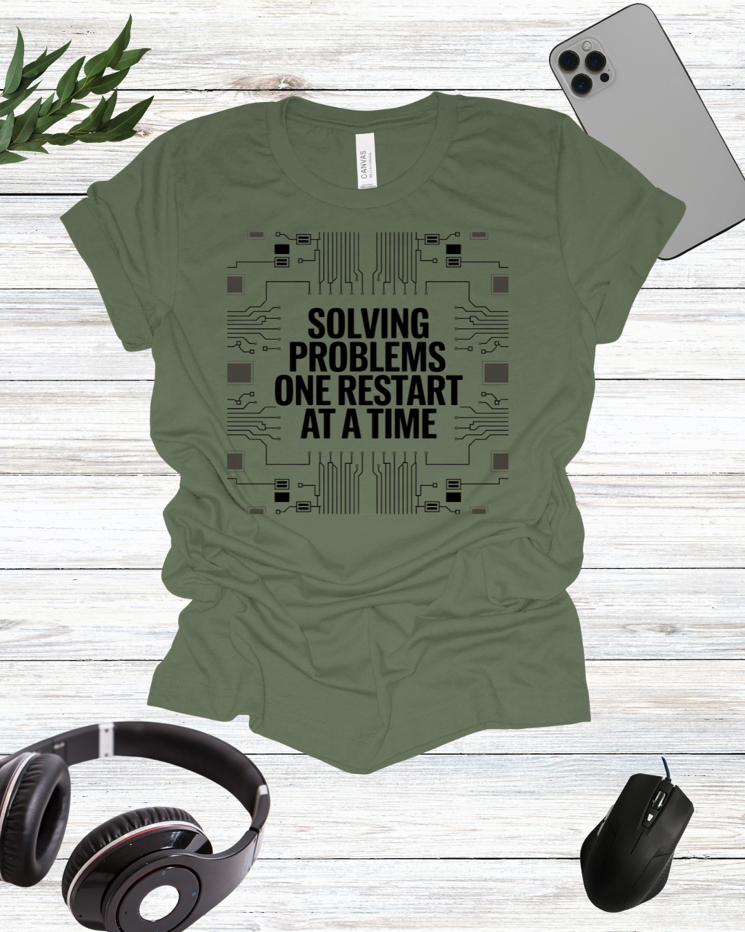 Solving problems one restart at a time T-shirt