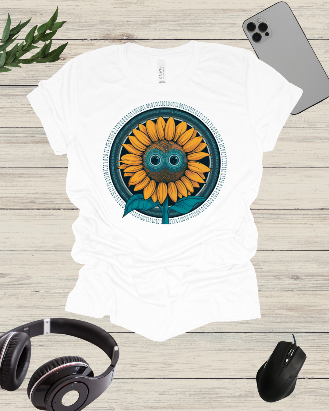 Sci-Fi sunflower T-shirt